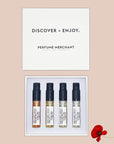 FLORAL - DISCOVER + ENJOY | Sample box from the floral fragrance family by Perfume Merchant