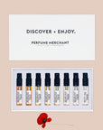 FLORAL - DISCOVER + ENJOY | Sample box from the floral fragrance family by Perfume Merchant