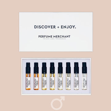 MASCULINE DISCOVER + ENJOY | 8 x fragrance sample box by Perfume Merchant